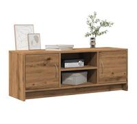 ROMHZKS Meuble TV en chêne artisanal - Meuble de salon - Banc TV - Commode - Buffet suspendu - 102 x 30 x 37,5 cm - Matériau du bois