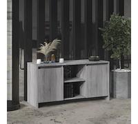 ROMHZKS Meuble TV gris Sonoma - Table basse suspendue - 102 x 37,5 x 52,5 cm - En matériau dérivé du bois