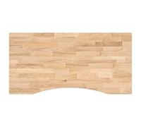 ROMHZKS Plateau de bureau en bois massif en chêne non traité 100 x 50 x 2,5 cm avec stabilité robuste et grain naturel pour des meubles durables