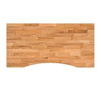 ROMHZKS Plateau de bureau en bois massif en chêne non traité 100 x 50 x 2,5 cm avec stabilité robuste et grain naturel pour des meubles durables