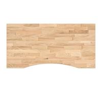ROMHZKS Plateau de bureau en bois massif en chêne non traité 100 x 60 x 2,5 cm avec stabilité robuste et grain naturel pour des meubles durables