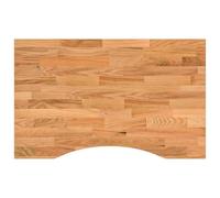ROMHZKS Plateau de bureau en bois massif en chêne non traité 80 x 50 x 2,5 cm avec stabilité robuste et grain naturel pour des meubles durables