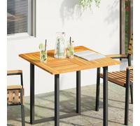 ROMHZKS Plateau de table - 80 x 80 x 2,2 cm - Carré - En bois massif d'acacia naturel - Pour table à manger, plan de travail