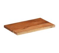 ROMHZKS Plateau de table rectangulaire en bois d'acacia massif - 50 x 20 x 3,8 cm - Pour table de bar, table d'appoint ou projets de meubles - Plateau de table robuste et durable en bois tropical