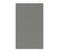 ROMHZKS Store plissé anthracite 120 x 200 cm Largeur du tissu 119,4 cm Polyester Protection solaire moderne et brise-vue pour la maison