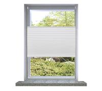 ROMHZKS Store plissé occultant, 70 x 200 cm, blanc, protection solaire et brise-vue moderne, pour la maison