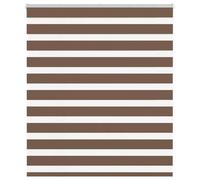 ROMHZKS Store zébré marron 125 x 150 cm largeur du tissu 120,9 cm polyester moderne protection solaire et brise-vue pour la maison