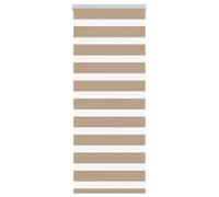 ROMHZKS Store zébré marron sable 60 x 100 cm largeur du tissu 55,9 cm polyester moderne protection solaire et brise-vue pour la maison