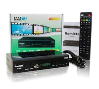 Romicta Décodeur TNT HD- DVB-T2/C H.265 HEVC FTA Full HD PVR, USB, HDMI, SCART, Tuner TV numérique terrestre, récepteur numérique Haute définition Full HD 1080p, Télécommande Universelle 2 en 1