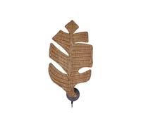 Romimex Applique Murale Marron foncé Feuille de Plante 35 x 60 x 5 cm