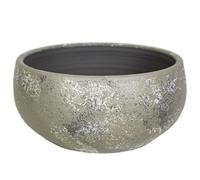 Romimex Centre de Table Gris céramique 27 x 14 x 27 cm