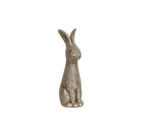 Romimex Figurine décorative Beige céramique Lapin 13 x 40 x 15 cm