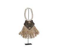 Romimex Figurine décorative Blanc Marron Collier de Coquillages 45 x 65 x 2 cm