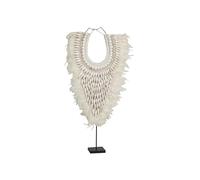 Romimex Figurine décorative Blanche Collier de Coquillages 40 x 60 x 15 cm