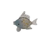 Romimex Figurine décorative Bleu Verre Poisson 25 x 10 x 20 cm