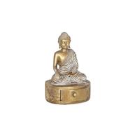 Romimex Figurine décorative dorée Bouddha 11 x 16 x 11 cm