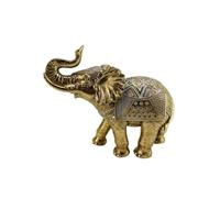 Romimex Figurine décorative dorée éléphant 16 x 14 x 7 cm