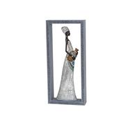 Romimex Figurine décorative Marron en résine pour Femme 17 x 38 x 6 cm avec Cadre