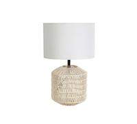 Romimex Lampe de table beige osier 30 x 50 x 30 cm