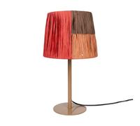 Romimex Lampe de table marron beige orange métal 20 x 37 x 20 cm