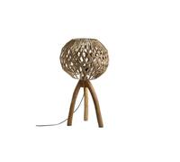 Romimex Lampe de table naturelle Teck Fibre 40 x 40 x 40 cm