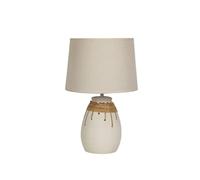 Romimex Lampe de table noire en céramique 29 x 44 x 29 cm