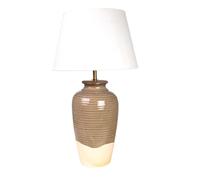 Romimex Lampe de table vert beige céramique 35 x 62 x 35 cm
