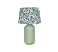 Romimex Lampe de table verte en céramique 27 x 46 x 27 cm