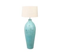 Romimex Lampe sur pied turquoise 38 x 100 x 38 cm