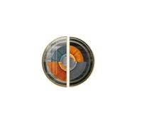 Romimex Lot de 2 Tableaux Multicolores Acrylique Bois Aluminium Abstrait 70 x 70 x 3 cm