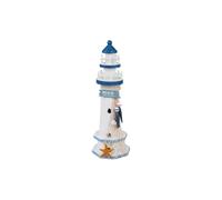 Romimex Phare Bleu Blanc 12 x 38 x 12 cm