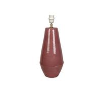 Romimex Pied / Base pour lampe rouge céramique 19 x 49 x 19 cm