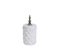 Romimex Pot beige métal céramique 12 x 27 x 12 cm