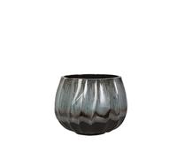 Romimex Pot Bleu Noir céramique 20 x 19 x 20 cm