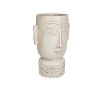 Romimex Pot Gris résine Ethnique Buste 25 x 38 x 21 cm