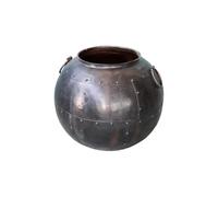 Romimex Pot Noir métal 40 x 40 x 40 cm