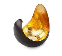 ROMINOX Photophore en métal satiné laqué Marron/doré 12 x 12 x 13,7 cm