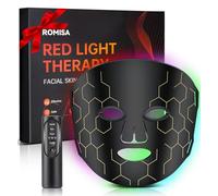 ROMISA Masque de thérapie à la lumière rouge pour le visage, masque de soins de la peau 8 à 1 couleurs, masque de thérapie par lumière rouge à la maison, masque de thérapie par lumière infrarouge 660