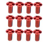 ROMISBABA 1 boîte Vis de Frein Disque VTT Acier Titanium Haute Résistance et Anticorrosion pour Route et Tout Terrain Fixation et Compatible Freins à Disque