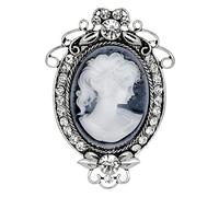 ROMISBABA 1 pièce Broche Vintage Résine pour Femmes avec Incrustés Accessoire Élégant pour Fêtes et Tenues