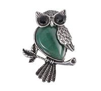 ROMISBABA 1 Pièce Épingle cristal broche décoratif pince à foulard lis fierté hibou épingle mignonne épingles marchandise petit faire la fête dessin animé mode echarpe animaux écharpe Green