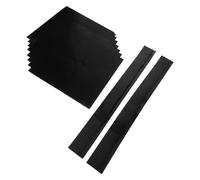 ROMISBABA 1 Set Gas Stove Protection Mat Papin Top Top Verre Top Tove Scratch Protector Covers Pour Poêle À Gaz Coquette De Poêle Cuit Couvercle Supérieur Pac Pad Bood Noir