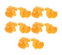 ROMISBABA 10 Pièces Breloques Serpent Résine Dorée Pendentifs Astrologie Chinoise DIY Décoration Suspendue pour Fête Du Printemps et Ornements Artisanaux