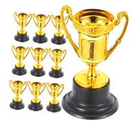 ROMISBABA 10 Pièces Lot de Petits Trophées de Récompense Plastique pour Garçon Fille Rentrée Scolaire Prix Concours et Modèles Colorés Résistants et Réutilisables