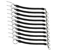 ROMISBABA 10 Pièces Lot de Porte Clés Ressorts Spirale Rétractables Élastiques avec Cordon Extensible Perte pour Clés et Petits Objets Facile à Transporter et Sécurisé