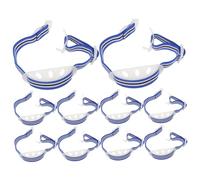 ROMISBABA 10 Pièces Lot de Sangles Mentonnières Élastiques Réglables avec Mentonnière pour Casque de Sécurité Industrielle Protection Robuste pour Ouvriers Bâtiment et Usage Construction