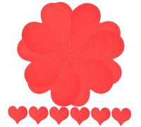 ROMISBABA 100 pièces Lot de Cartes Cœur Papier Épais Cartes Vierges pour Saint Valentin Décorations Murales Festives et Messages Damour Format DIY