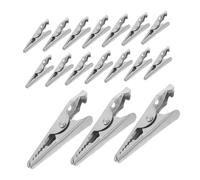 ROMISBABA 100 Pièces Small Metal Alligator Clips Multi-angle Spring Clamps For Secure Memo Holders And Merchandise Sign Display