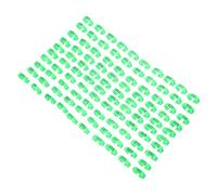 ROMISBABA 100pièces Anneaux De Pied Numérotés pour Oiseaux Identifiants De Pattes Vert pour Poules Canards Et Autres Volatiles Pratiques Et Légers Identification Facile des Espèces