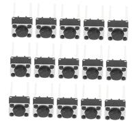 ROMISBABA 100pièces Boutons Poussoirs Tactiles Momentané pour PCB Broches Dip Micro-momentané Robustes Et Fiables pour Projets Électroniques Et Prototypage
